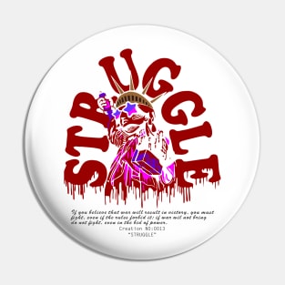 Struggle Statue Pin