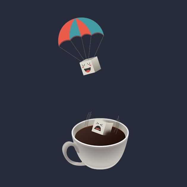 Sugar Cubes Jumping in a Cup of Coffee by sundressed