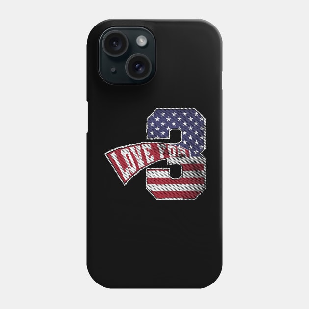 Love For 3 Halftone Version Phone Case by Emma