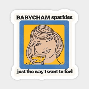 Retro Defunct Babycham Sparkles Perry Magnet