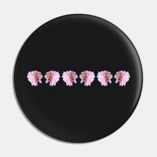 Pink flower motif Pin