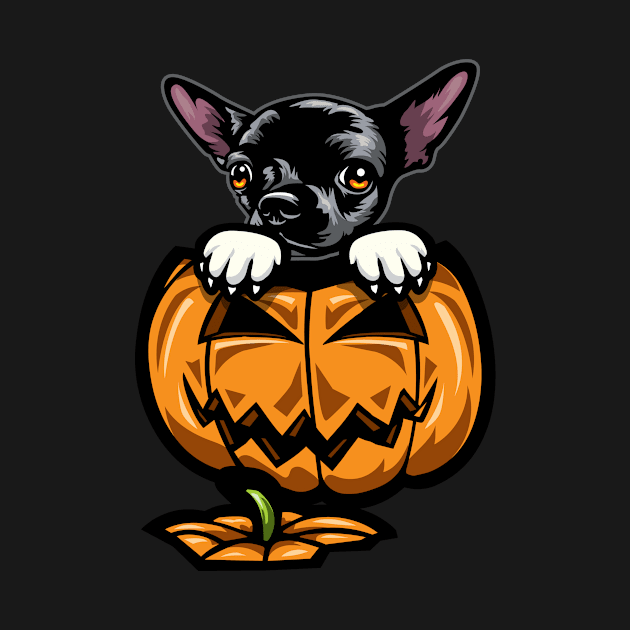 Halloween Chihuahua Pumpkin by IPRINT