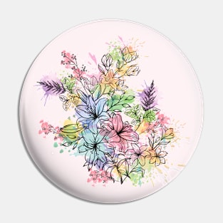 Flower art. Pin