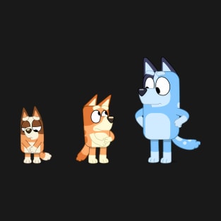 Bingo, Bluey and Chilli Color Swap T-Shirt