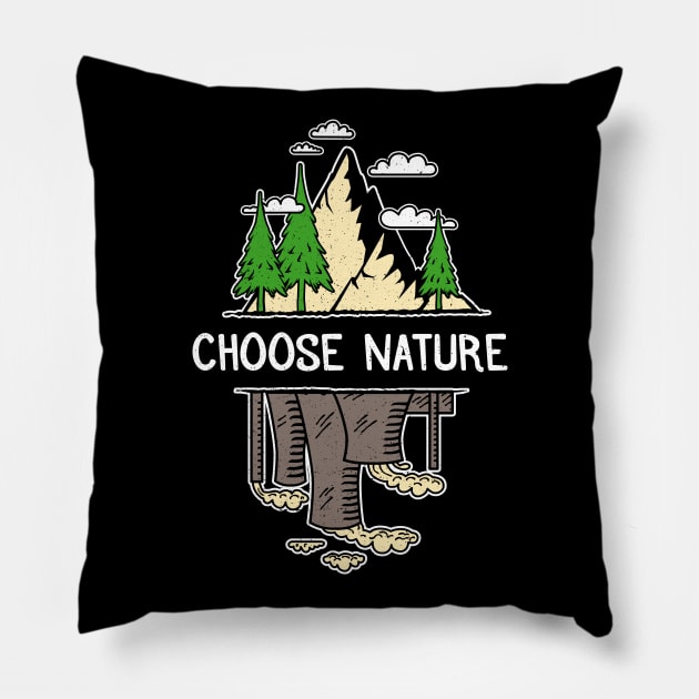 Environmental Activist - Choose Nature Pillow by bangtees