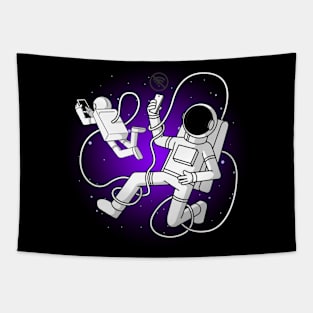 Astronaut and the Internet Space Tapestry