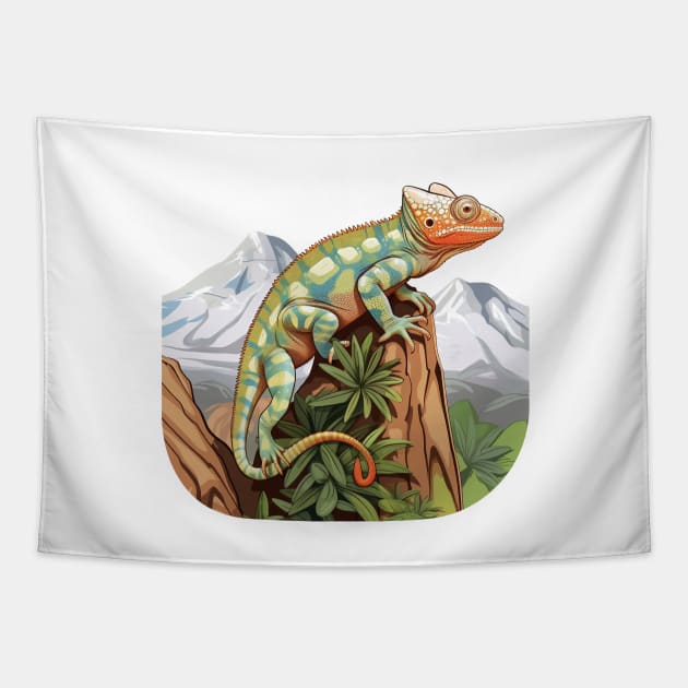 Veiled Chameleon Tapestry by zooleisurelife