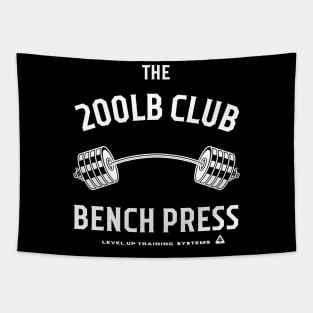 200lbs Club Bench Press - Powerlifting Tapestry