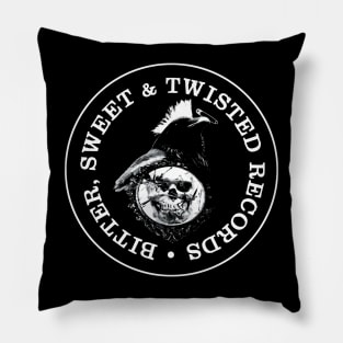 Bitter, Sweet & Twisted Records Punk Logo Pillow