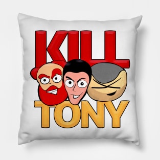 Kill Tony Characters South Park Style (White) Pillow