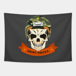 Army skull Tapestry