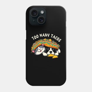 funny cat dog taco Time Cinco de mayo Phone Case