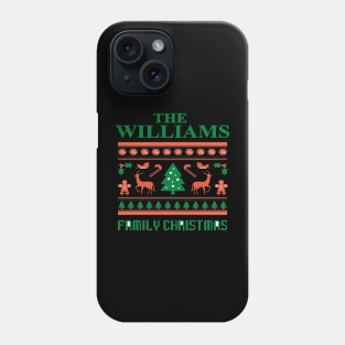 Family Christmas - Groovy Christmas WILLIAMS family, Family Christmas T-shirt, Pjama T-shirt Phone Case