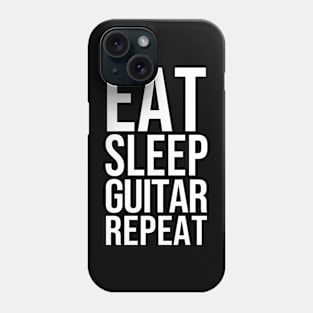 EAT SLEEP GUITAR REPEAT Phone Case