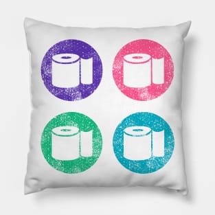 Toilet Paper 2020 Year of the Roll Pink Purlpe Teal VSCO Girl Gifts Pillow