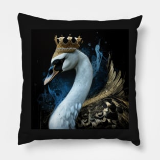 The Swan King Pillow