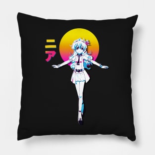 Nia Teppelin Gurren Lagann  Anime Vaporwave Pillow