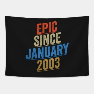 Epic Since January 2003 Funny Birthday Tapestry