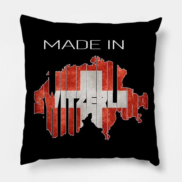 Made in Switzerland. Swiss. Bern. Perfect present for mom mother dad father friend him or her Pillow by SerenityByAlex