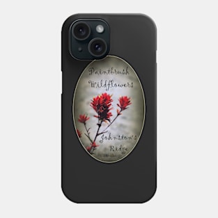 paintbrush wildflowers, Johnston's Ridge 2 oval Phone Case