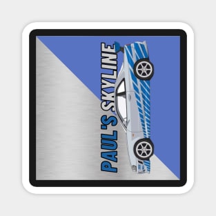 Paul's skyline GTR R34 { fast and furious } Magnet