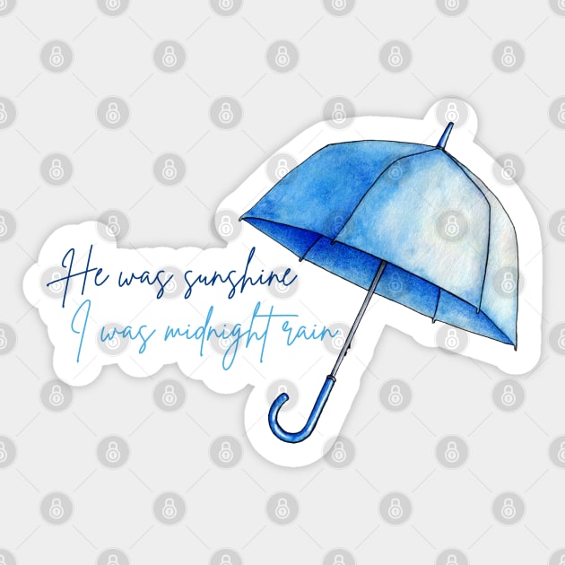 Midnight Rain Taylor Swift Sticker