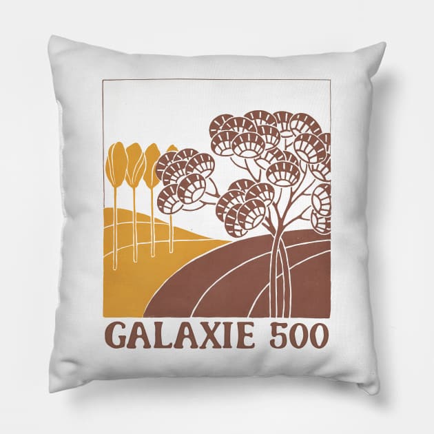 Galaxie 500 •••• Retro Style Fan Design Pillow by unknown_pleasures