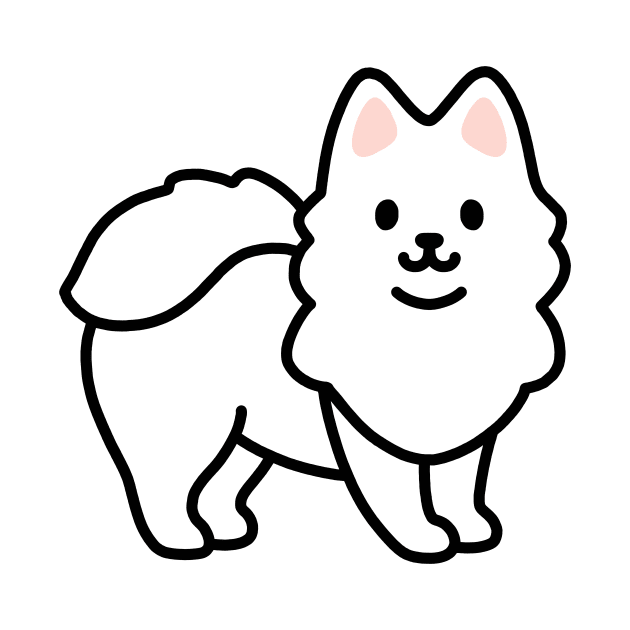 Samoyed by littlemandyart