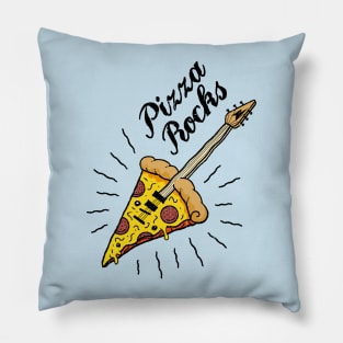 Pizza Rocks - Slice Guitar Pillow