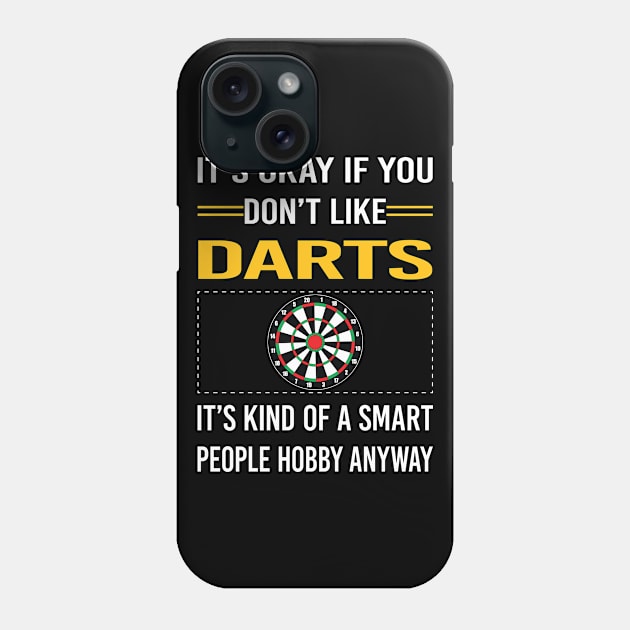 Funny Smart People Darts Phone Case by Happy Life