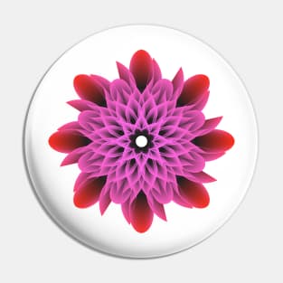 Beautiful and Artistic Pink Flower Pin