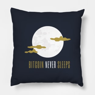 Bitcoin Never Sleeps Pillow