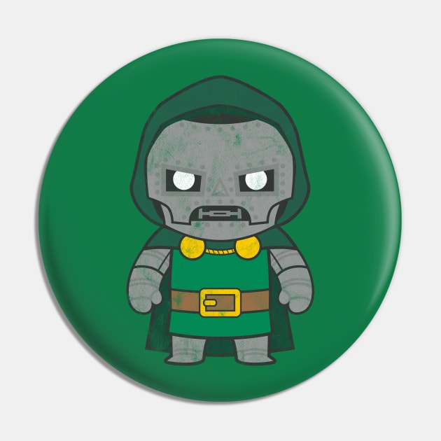 Kawaii Doctor Doom Pin by gabradoodle