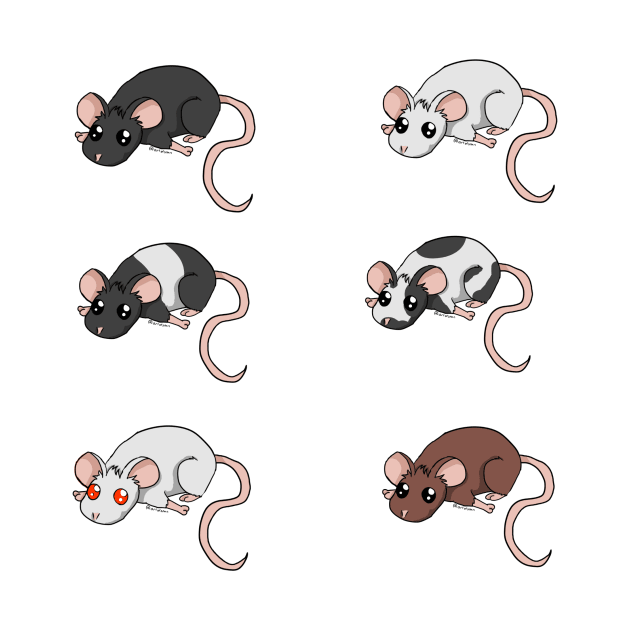 Mousie Sticker Sheets by tearsforlu