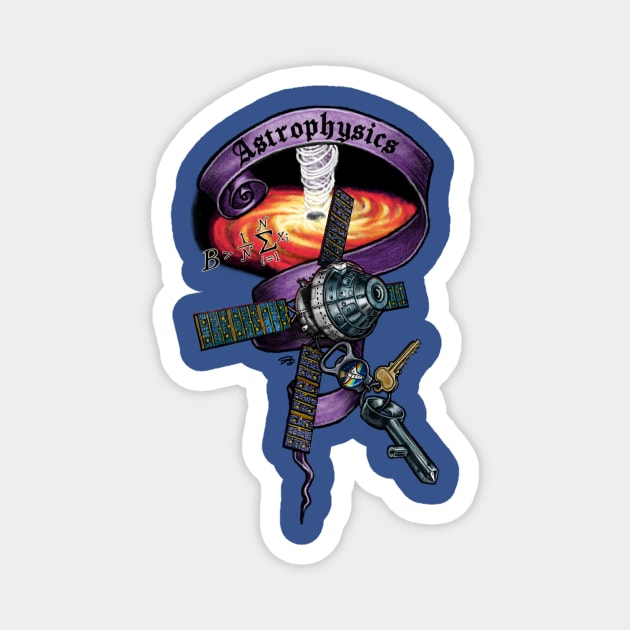 Astrophysics Nerd Banner Magnet by FreyStrandDraws