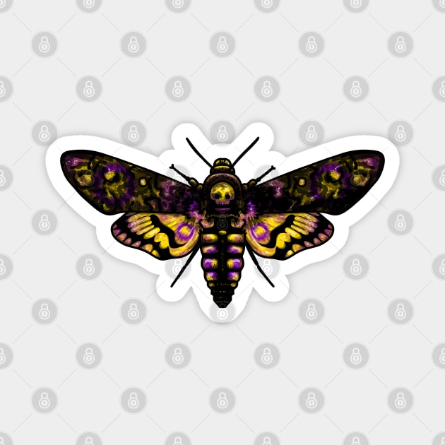 Intersex Moth Magnet by Art by Veya