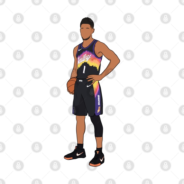 Devin Booker Phx Suns Valley Uniform by Hevding