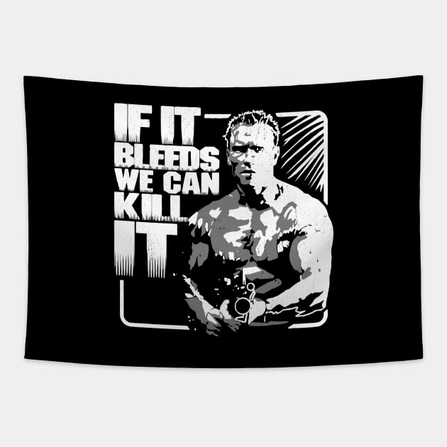 If it bleeds we can kill it Tapestry by BodinStreet