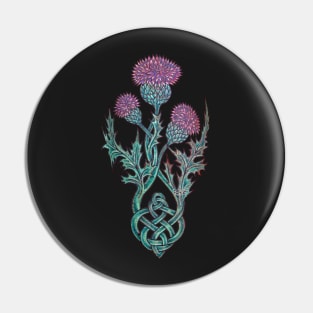 Queen Thistle Celtic Knot Pin