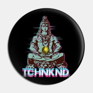 Technokind Tshirt Buddha Pin