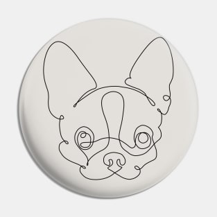 One Line Chihuahua Pin