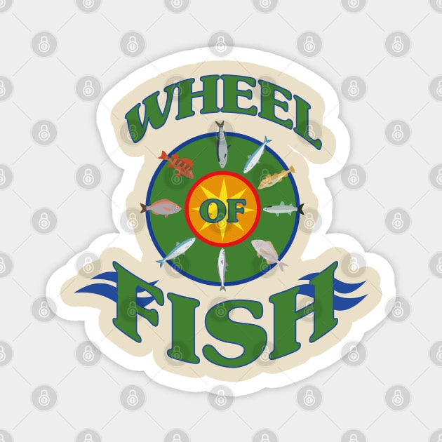 Wheel of Fish Magnet by Meta Cortex