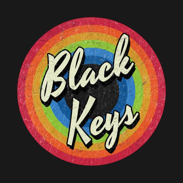 Vintage Style circle - the black keys by henryshifter