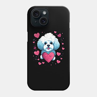 Bichon Frise Valentine Day Phone Case