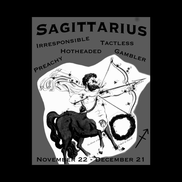 Sagittarius Negative Traits by Pheona and Jozer Designs