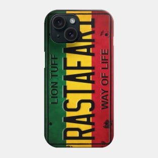 Rastafari License Plate Phone Case