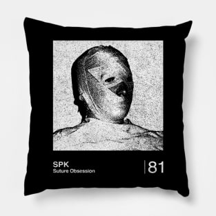 SPK / Minimalist Graphic Fan Art Design Pillow