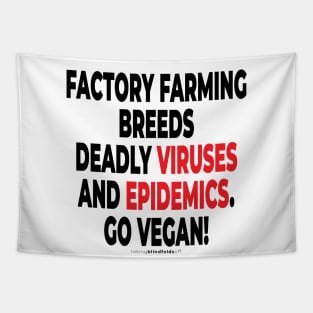 vegan to prevent pandemics like coronavirus / covid-19 (102 v2) Tapestry