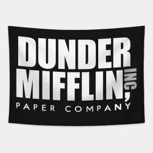 Dunder Mifflin Inc Paper Company Office Logo Tapestry