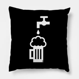 Beer Mug With Tap (Keg Beer / Draft Beer / White) Pillow